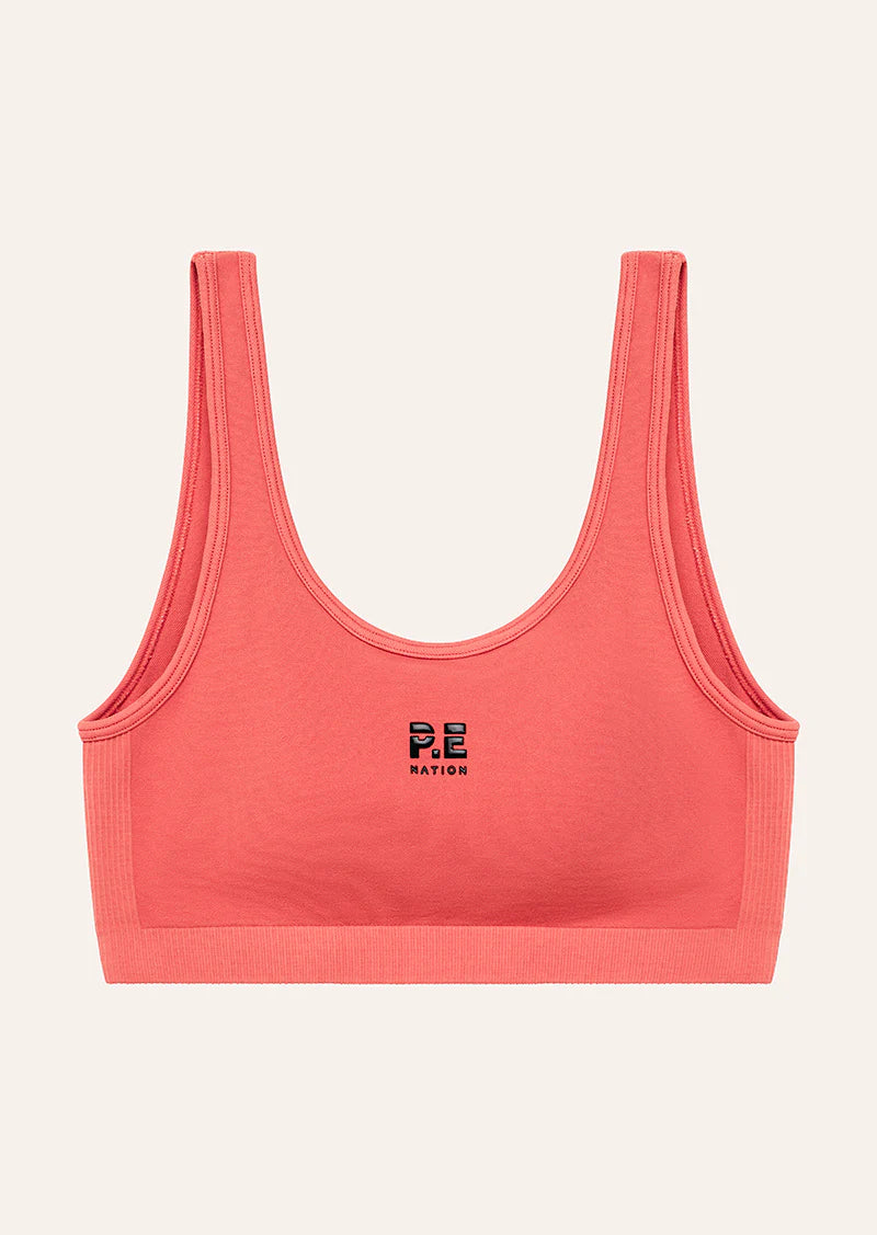 Peto Deportivo mujer Rojo - Restore Seamless Scoop Bra-Brick Red | La Forza Athletica