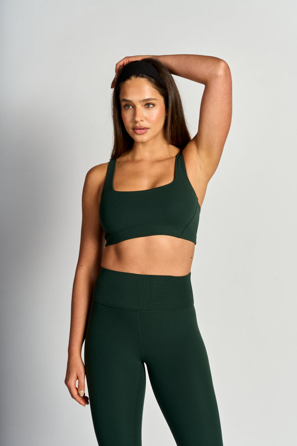 Peto Deportivo mujer Deep Forrest - Square Contour Bra-Deep Forrest | La Forza Athletica