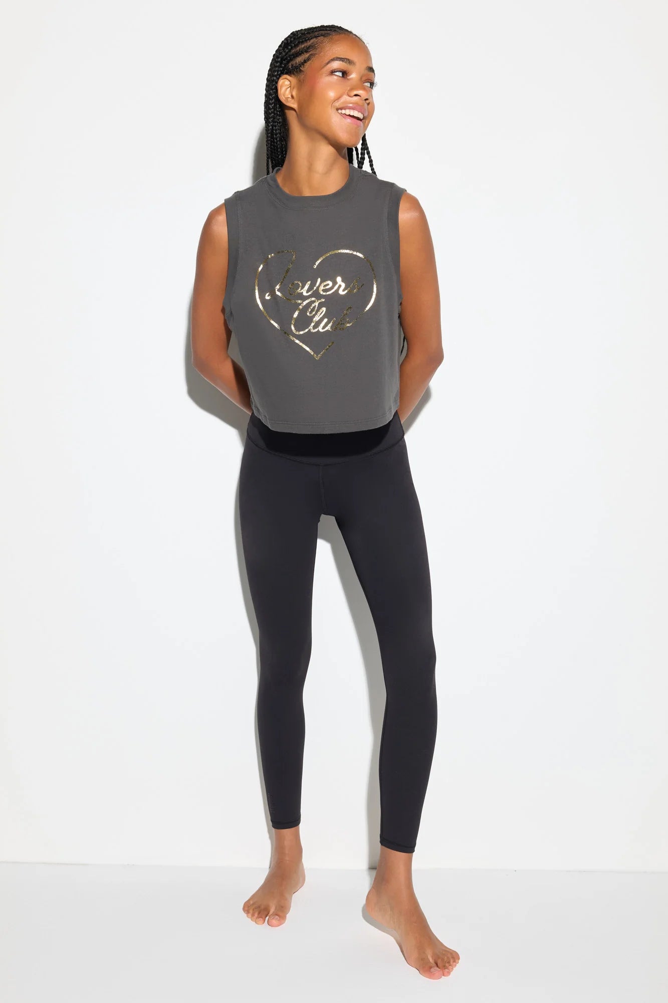 Poleras mujer Gris - Lovers Tank-Gris | La Forza Athletica