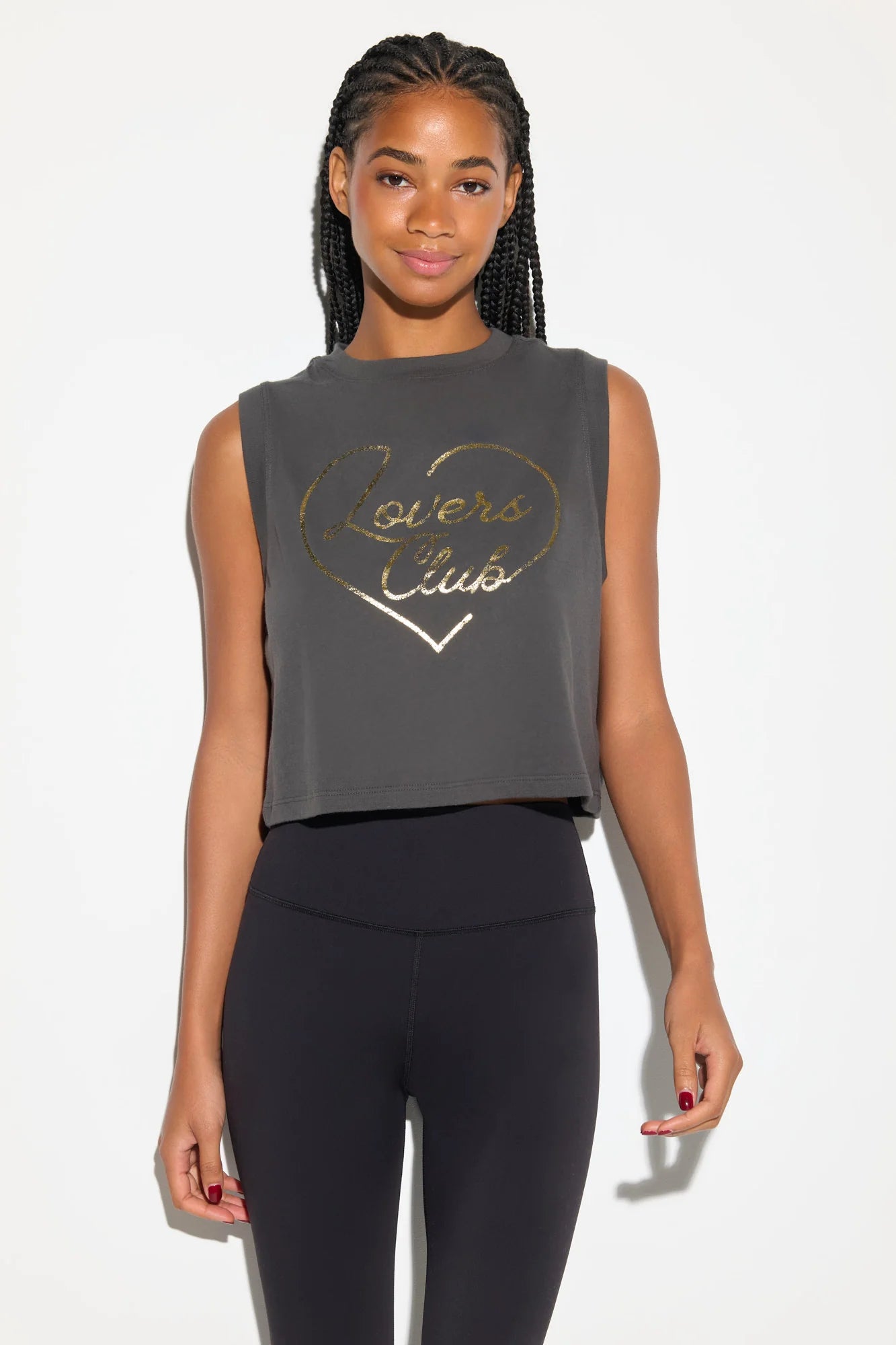 Poleras mujer Gris - Lovers Tank-Gris | La Forza Athletica