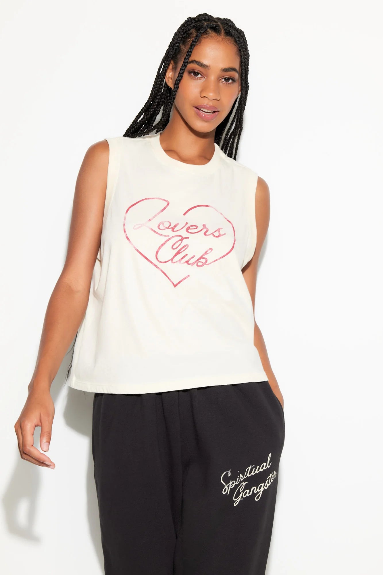 Poleras mujer Hueso - Lovers Tank-Bone | La Forza Athletica