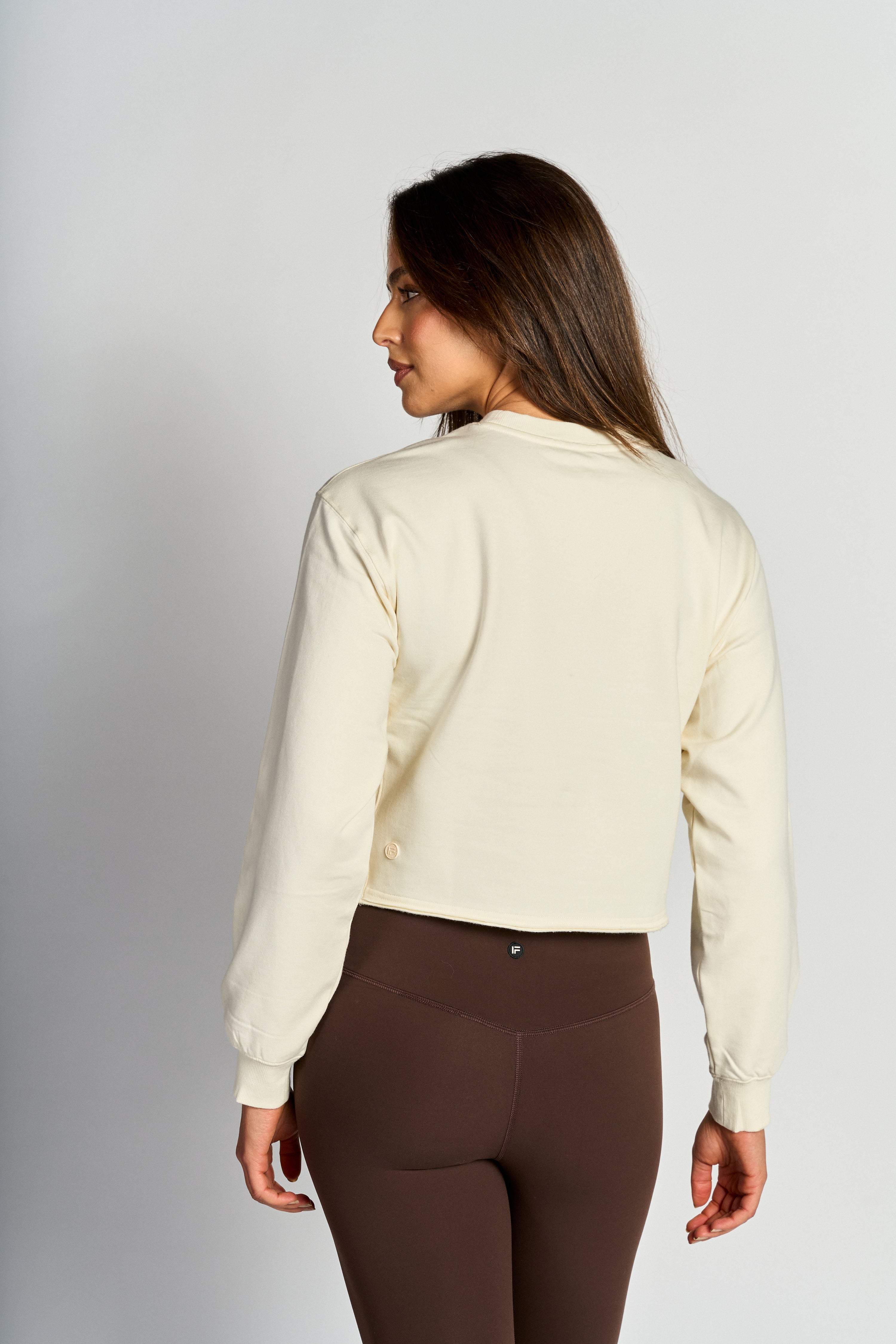 Polerones mujer Bone - Double Hem Sweatshirt-Bone | La Forza Athletica