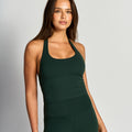 Naked Feel Halter Tank - Deep Forrest