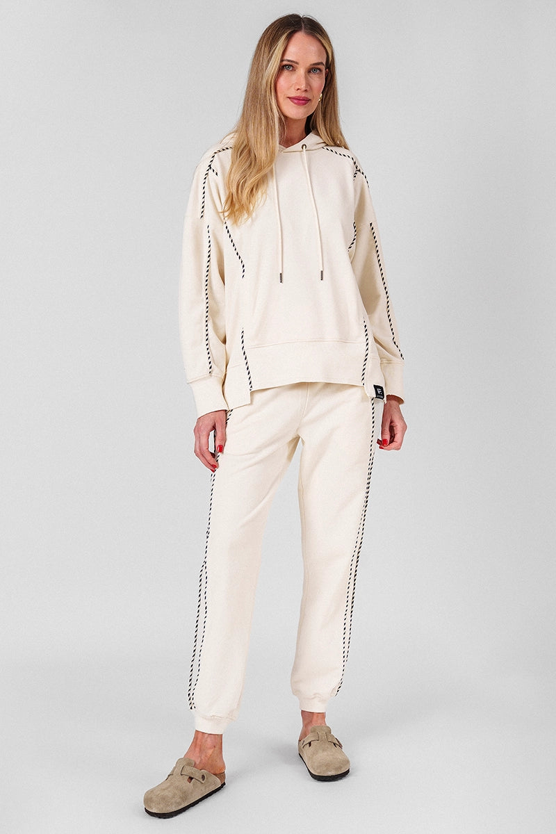 Polerones mujer Ecru - Laguna Hoody-Ecru | La Forza Athletica
