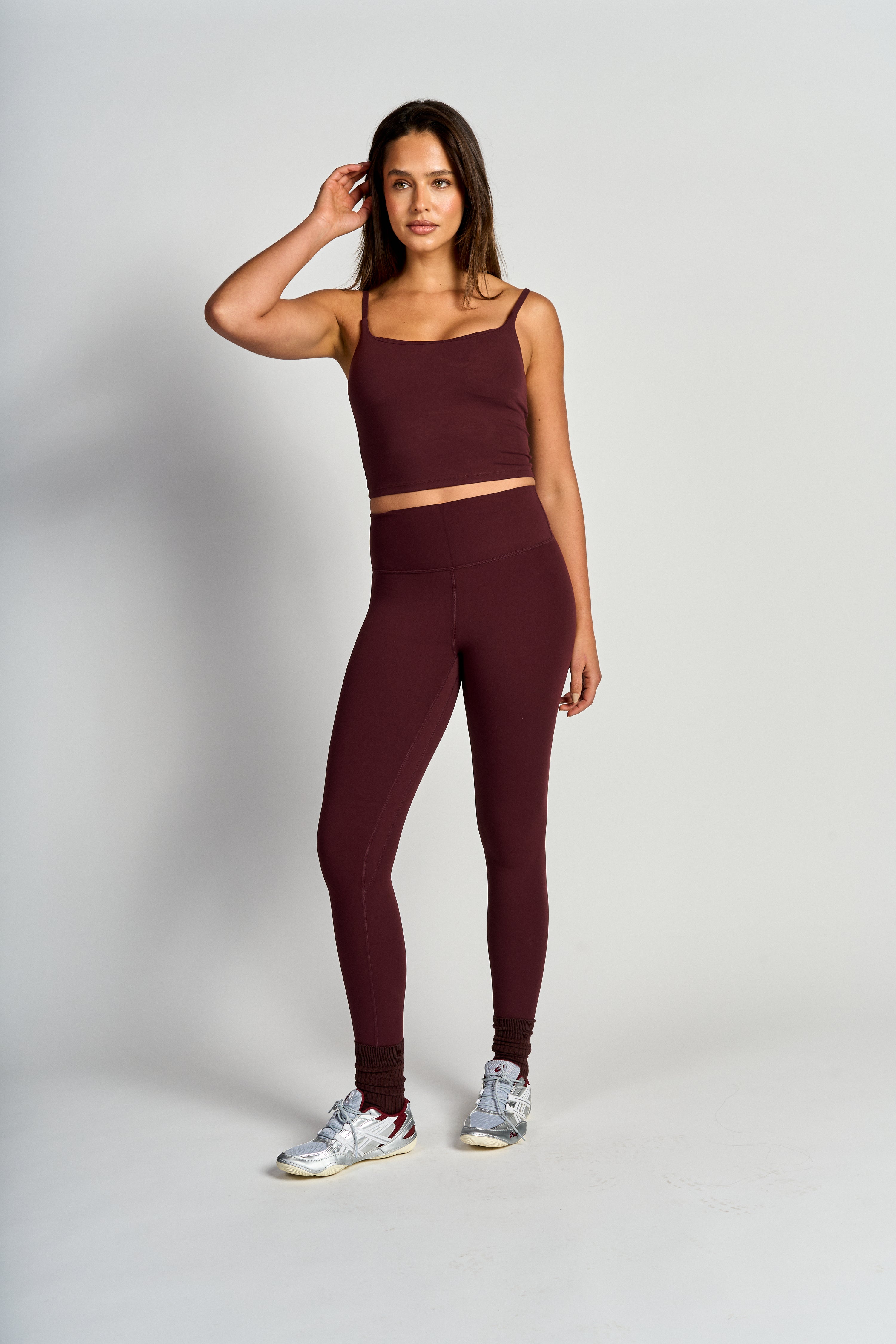 Leggings mujer Cranberry - Naked Feel Legging-7/8 Cranberry | La Forza Athletica