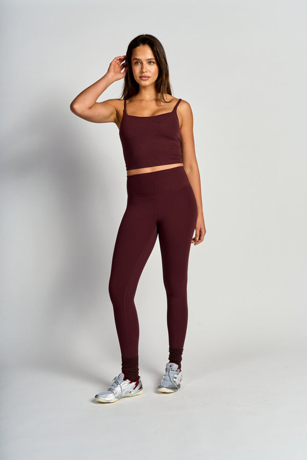 Leggings mujer Cranberry - Naked Feel Legging-7/8 Cranberry | La Forza Athletica