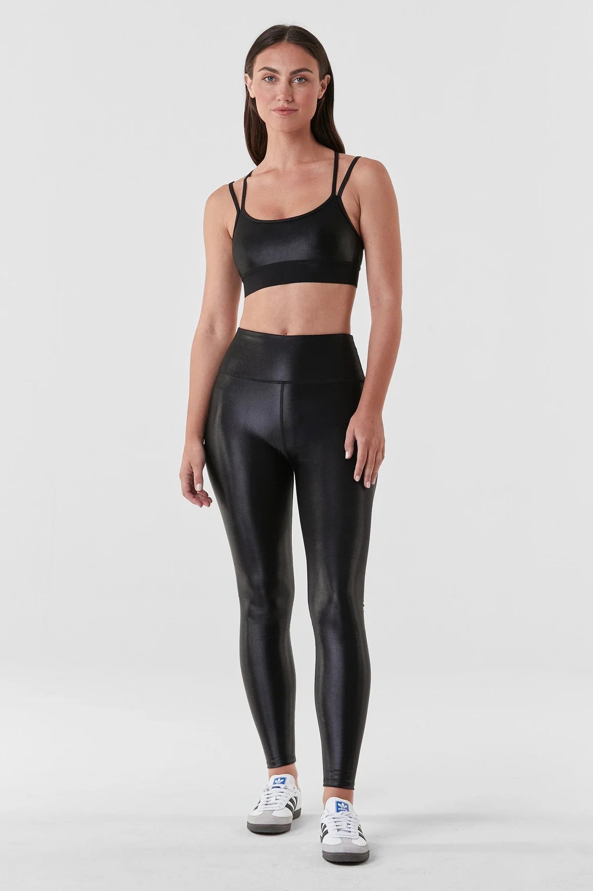 Peto Deportivo mujer Negro - JOLIE BRA-BLACK GLOSS | La Forza Athletica