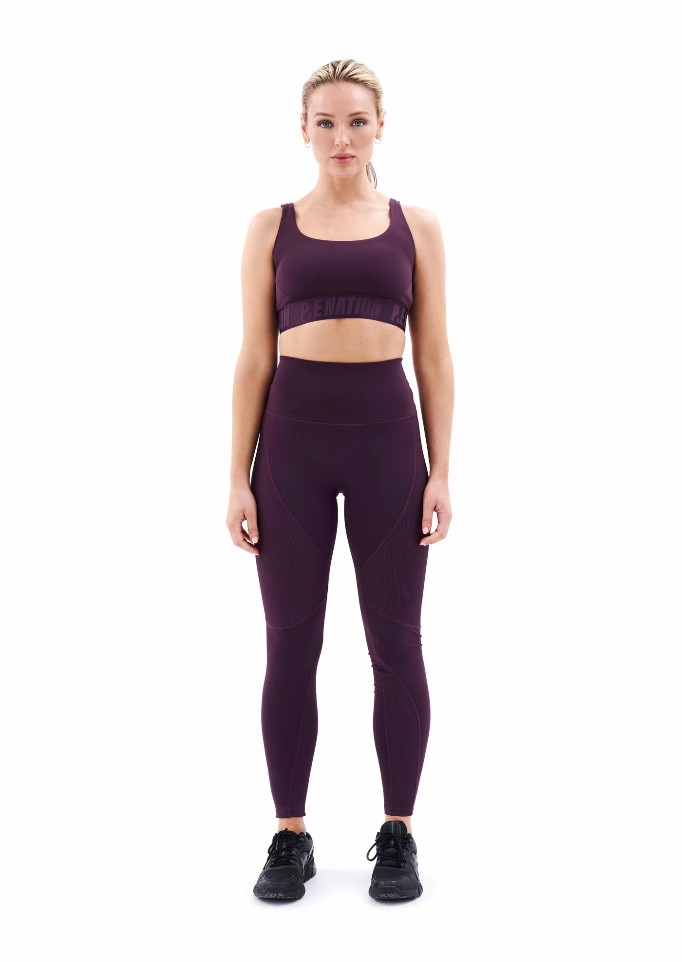 Leggings mujer - Free Play Full Length Legging-Plum | La Forza Athletica