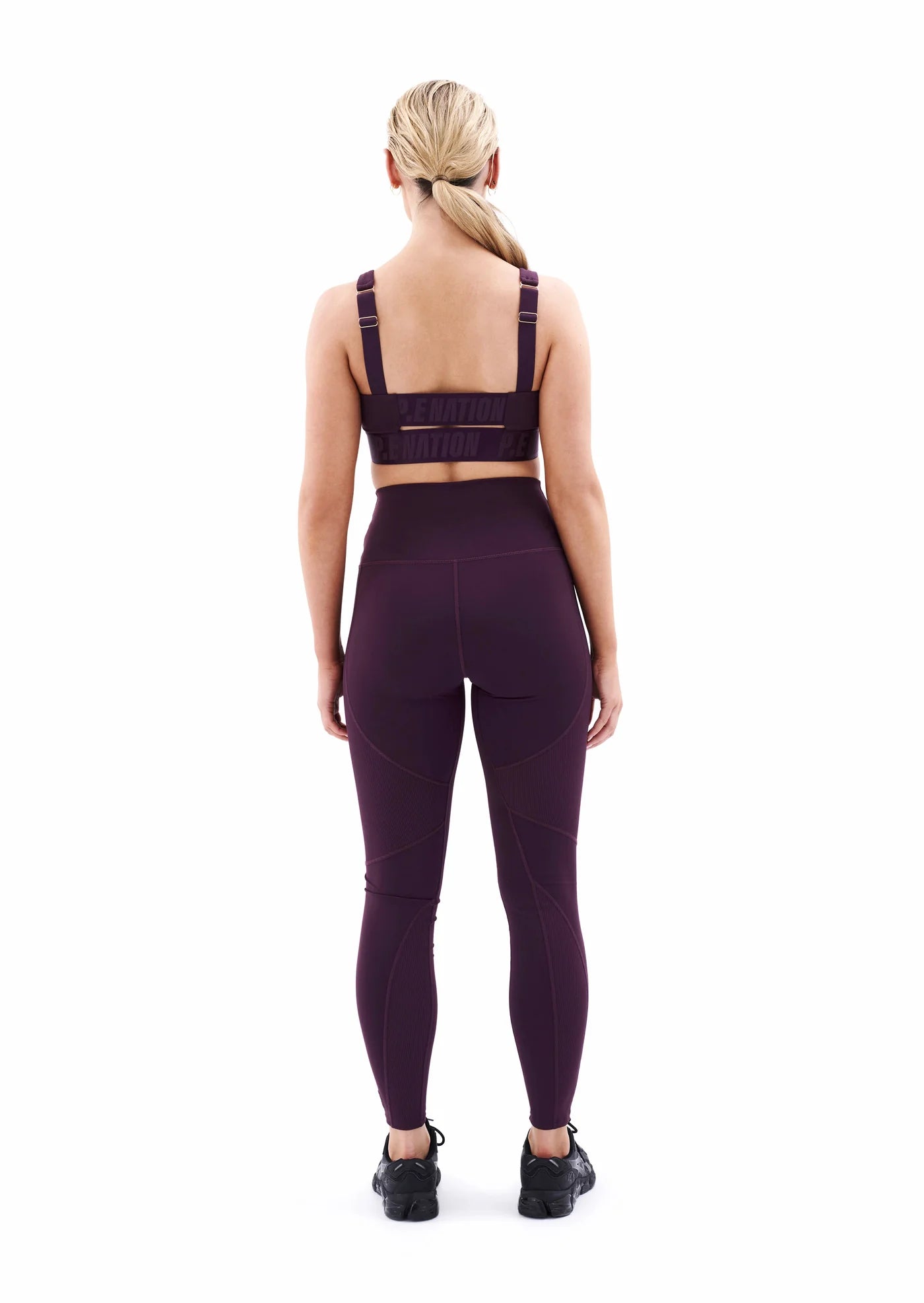 Leggings mujer - Free Play Full Length Legging-Plum | La Forza Athletica