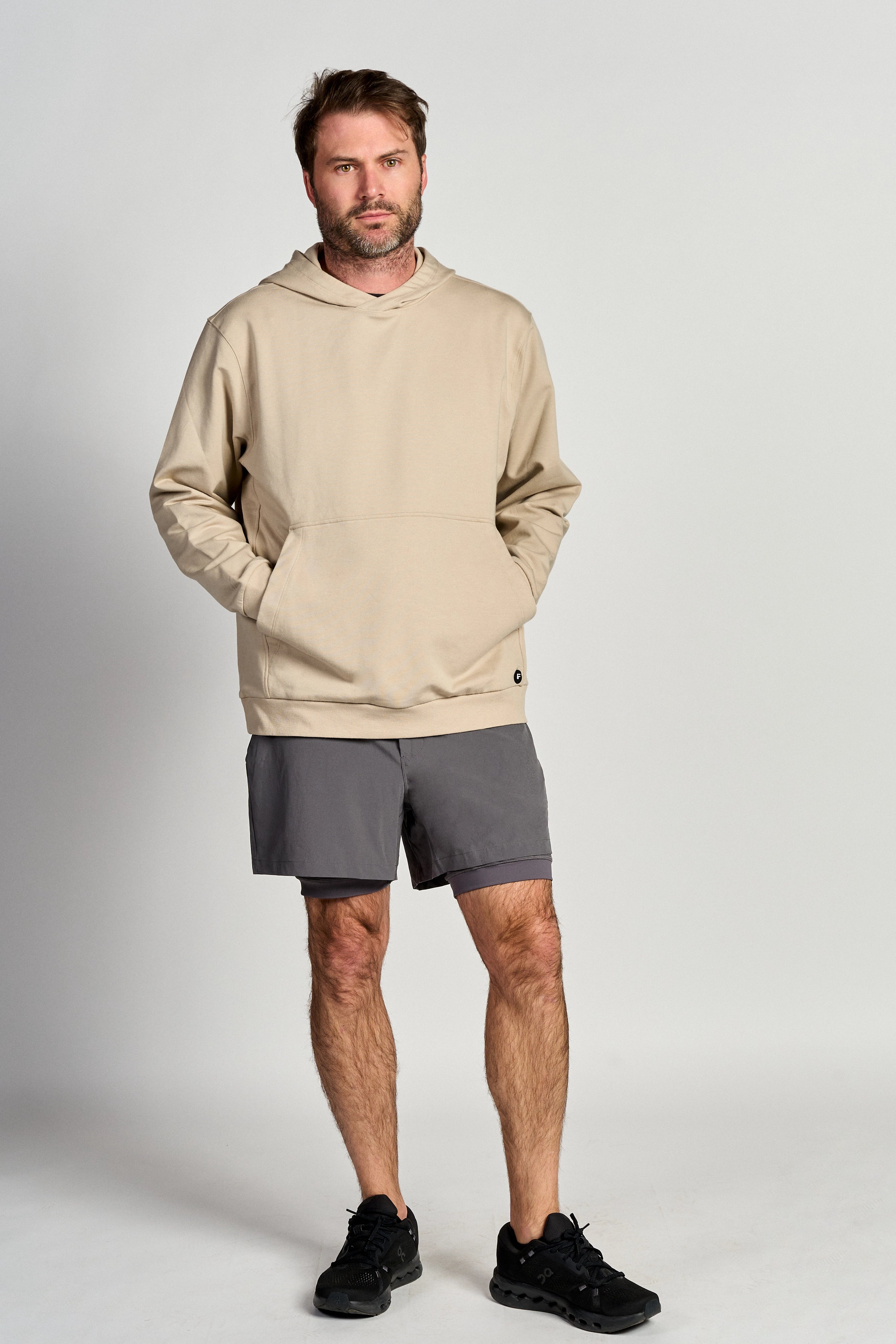 Unisex Pima Hoody-Sand