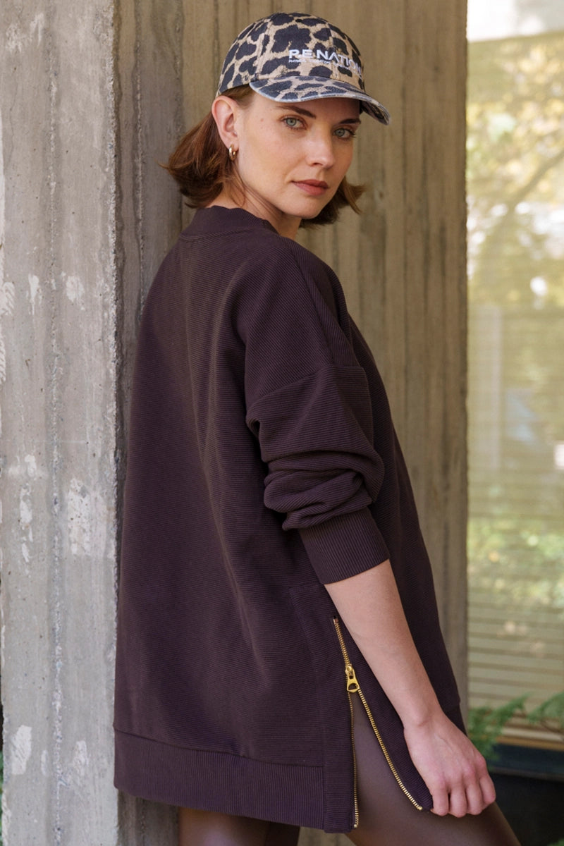 Polerones mujer - Reform Pullover-Espresso | La Forza Athletica