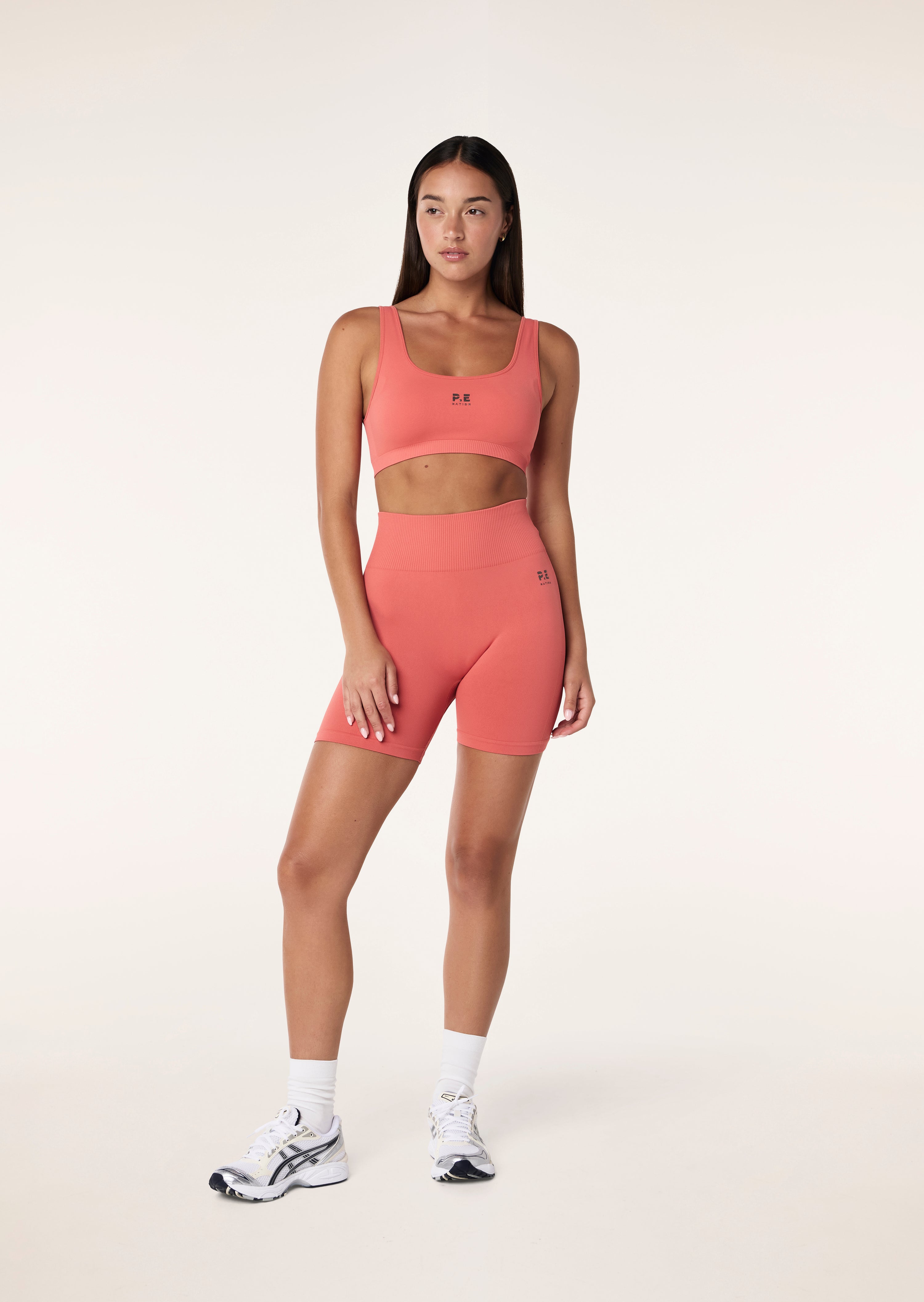 Peto Deportivo mujer Rojo - Restore Seamless Scoop Bra-Brick Red | La Forza Athletica