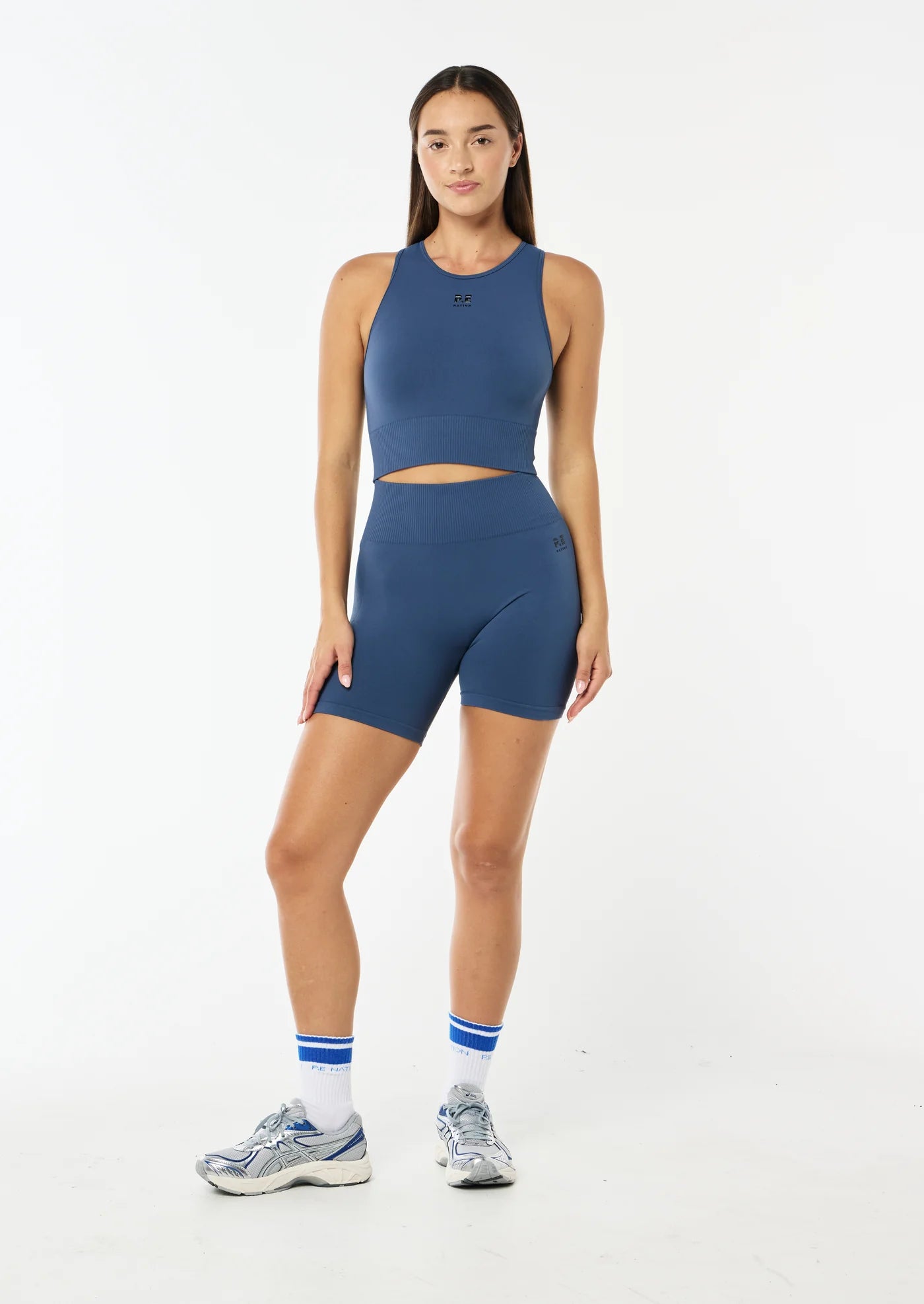 Shorts mujer Índigo - Restore Seamless Bike Short 5"-Indigo | La Forza Athletica