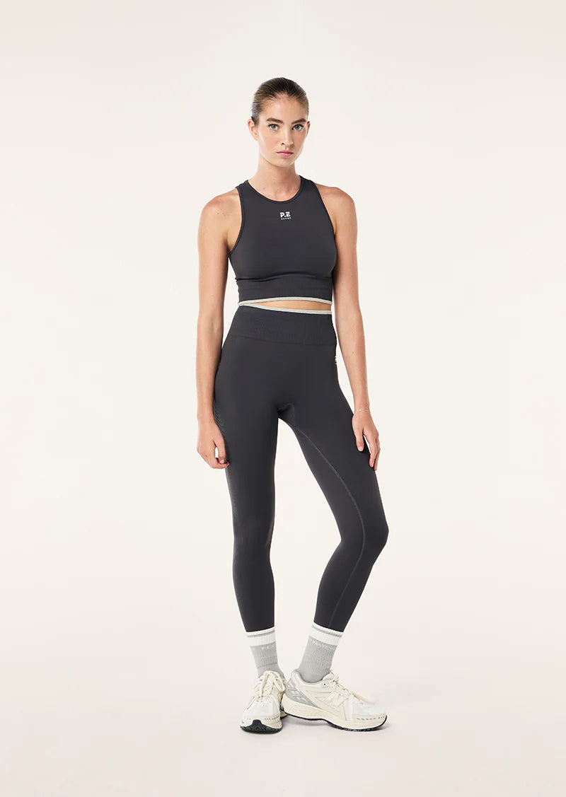 Peto Deportivo mujer Gris - Restore Seamless Tank-Gris Oscuro | La Forza Athletica