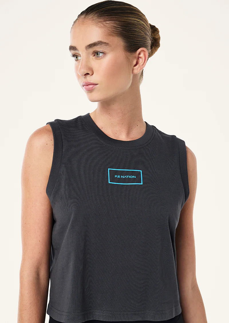 Poleras mujer Asfalto - Roof Top Tank-Asphalt | La Forza Athletica
