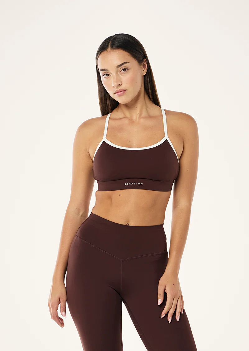 Peto Deportivo mujer Caoba - Signature Sports Bra-Mahogany | La Forza Athletica