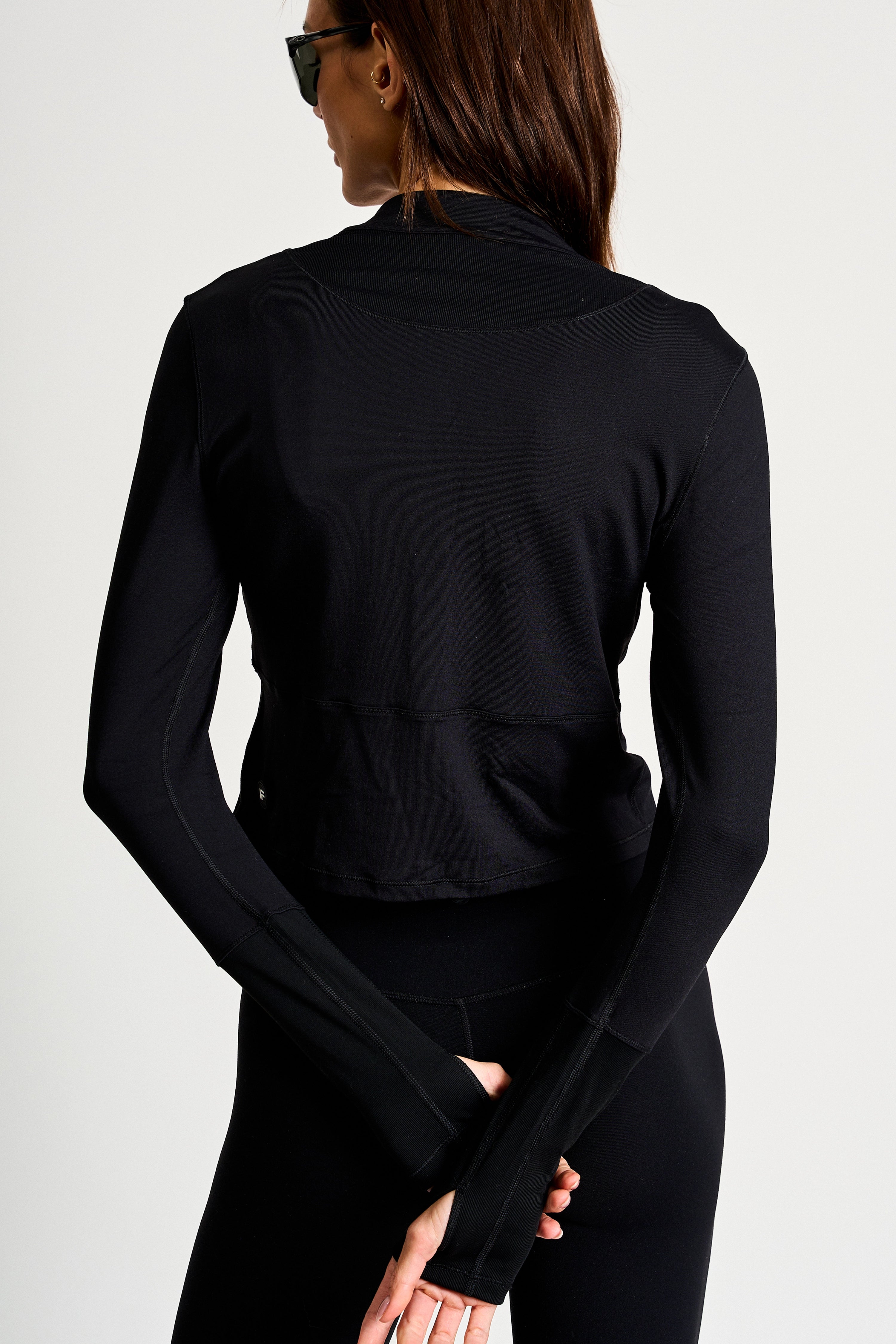 Naked Feel Quarter Zip -Black