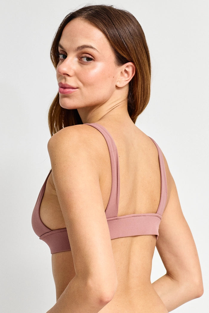 Peto Deportivo mujer Mauve - Essential Daily Bra-Rose Mauve | La Forza Athletica