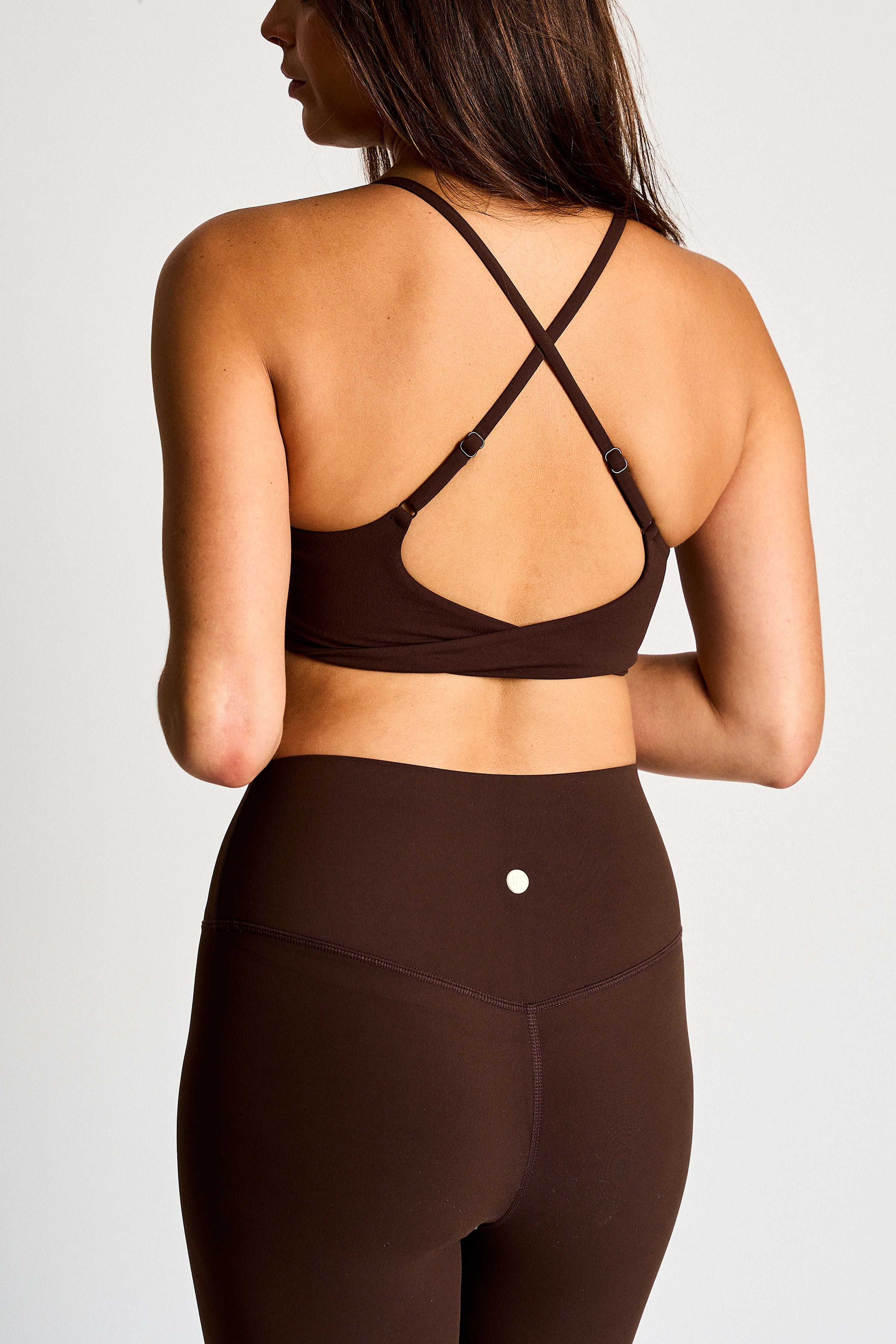Naked Feel Twist Bra-Espresso