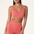 Restore Seamless Scoop Bra-Brick Red