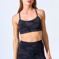 Naked Feel Y Back Bra-Black Camo