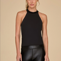 Allure Halter Tank- Negro