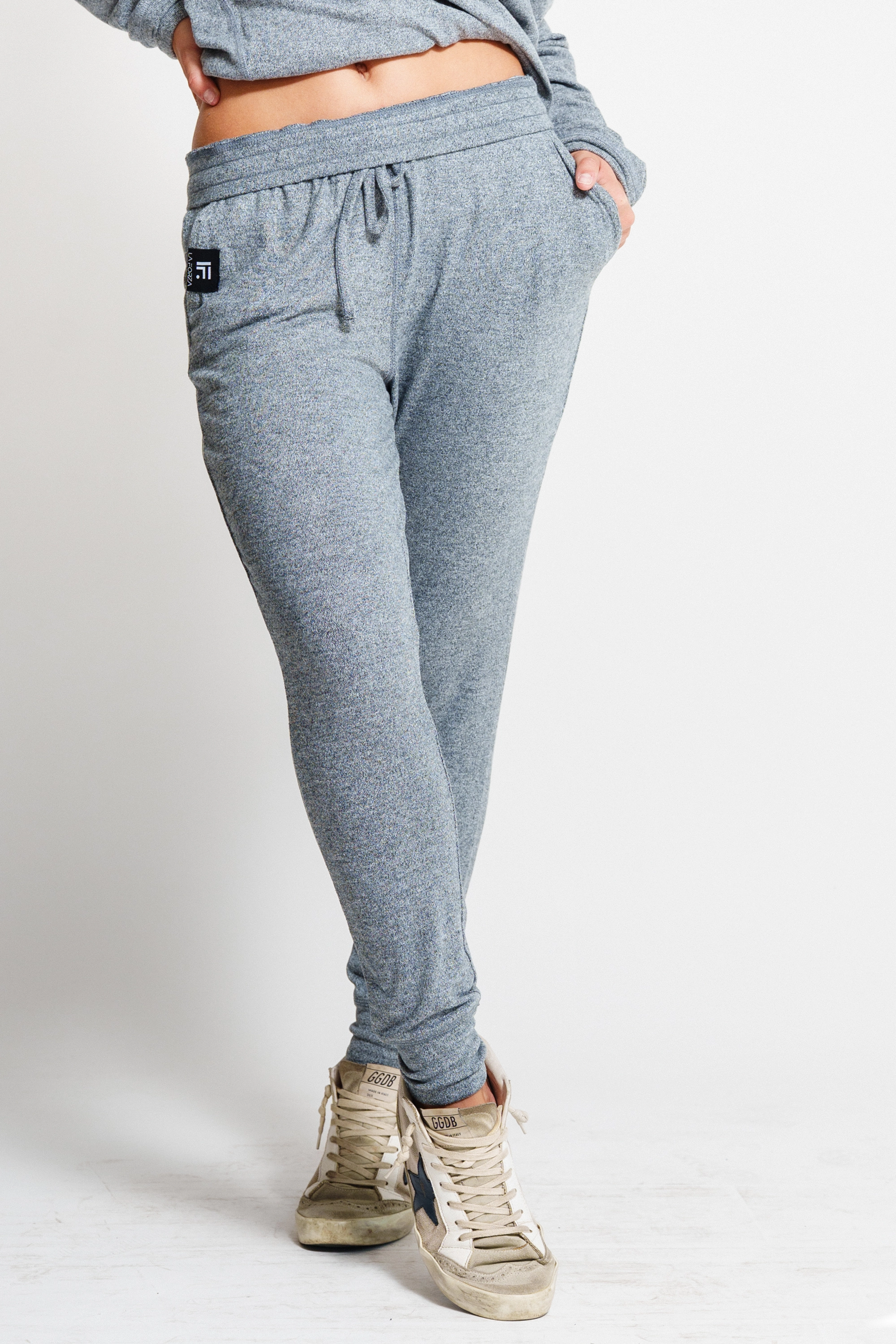Sweatpants mujer Gris - Solana Soft Joggers -Grey | La Forza Athletica