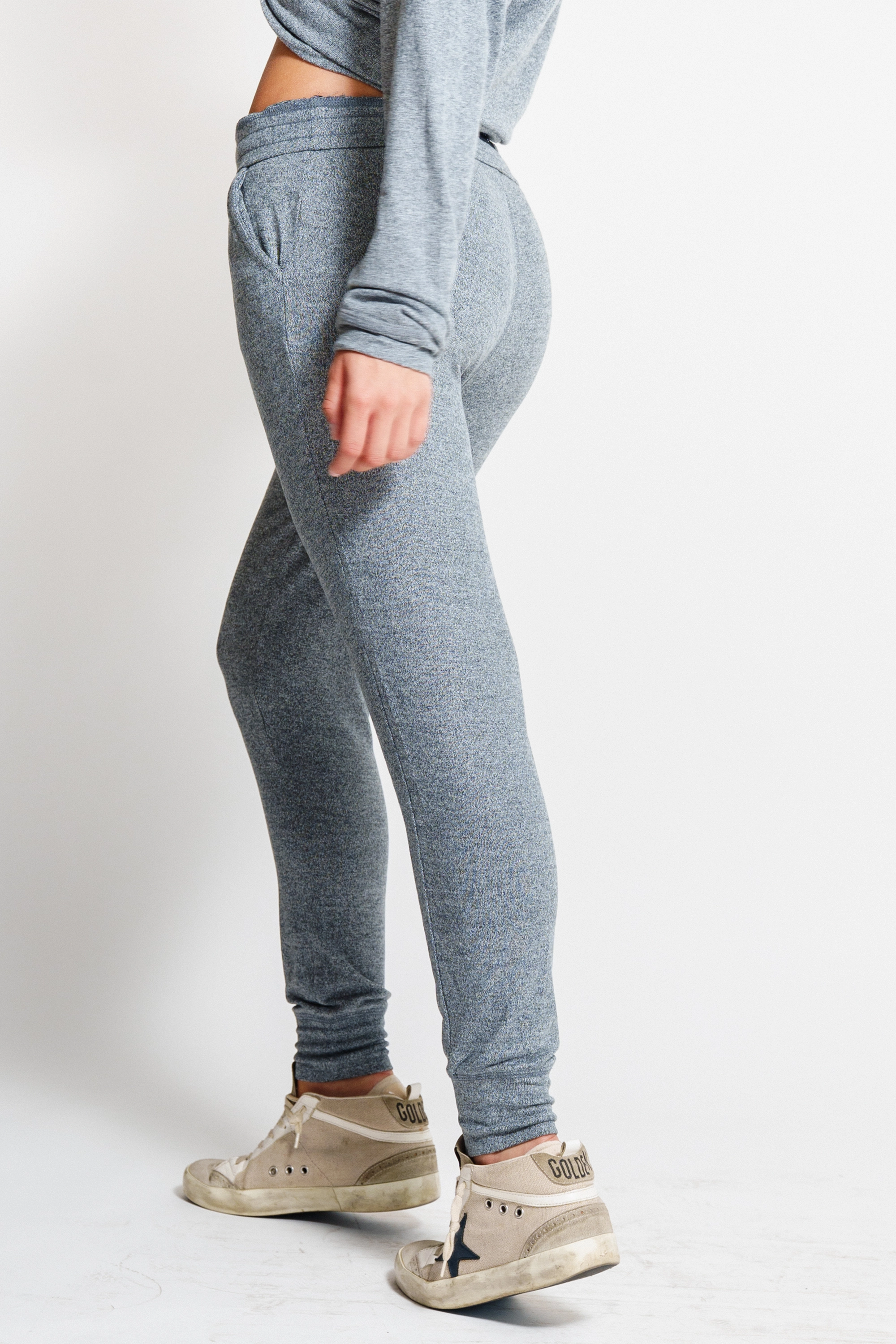 Sweatpants mujer Gris - Solana Soft Joggers -Grey | La Forza Athletica