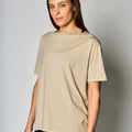 Workout Pima Tee-Beige