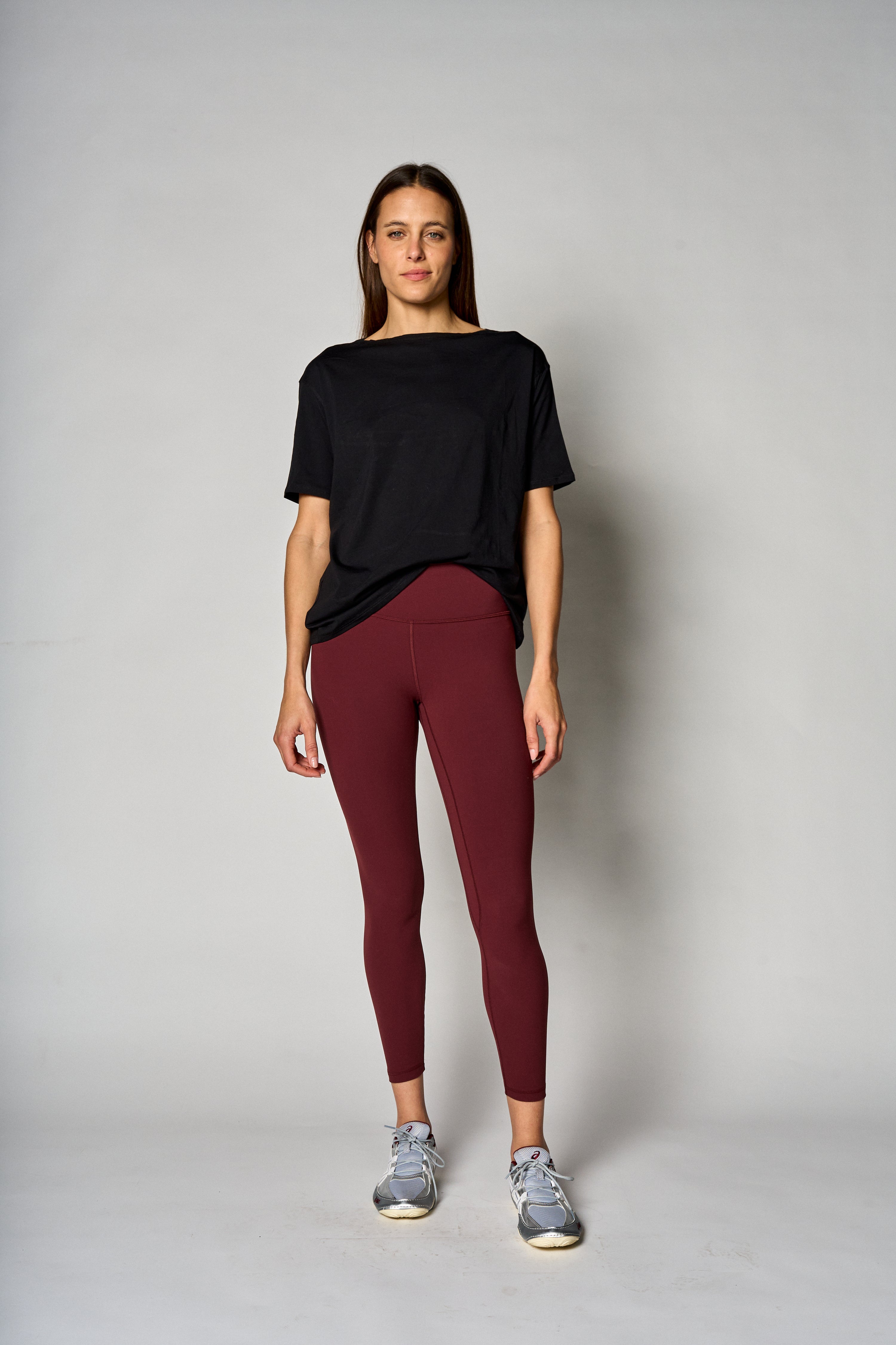 Polera básica de algodón Pima color negro - frente - La Forza Athletica