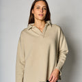 Polo Sweatshirt-Beige