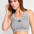 Sportif' Knit Top-Grey