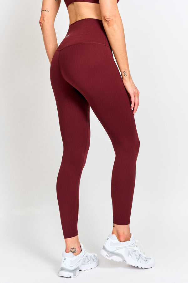 Leggings mujer Bordó - La Forza Athletica Calzas Mujer Naked Feel Legging 7/8 - Bordó | La Forza Athletica