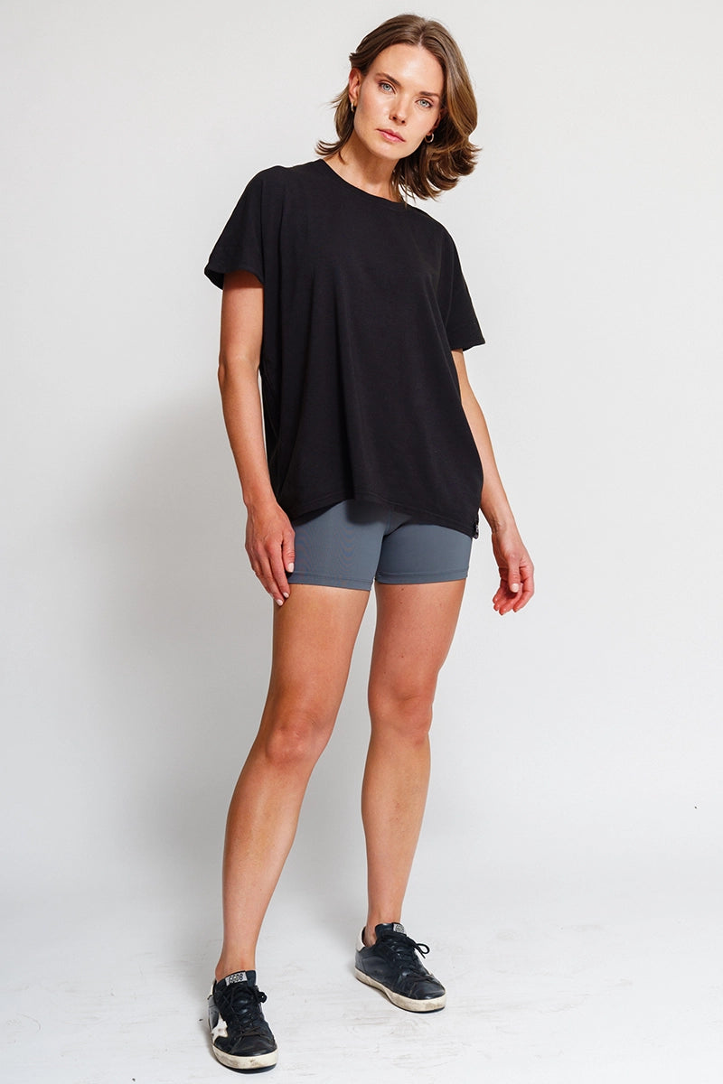 Poleras mujer Negro - Supima Tee-Black | La Forza Athletica