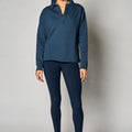 Polo Sweatshirt-Navy
