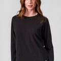 Supima Long Sleeve-Stone Black