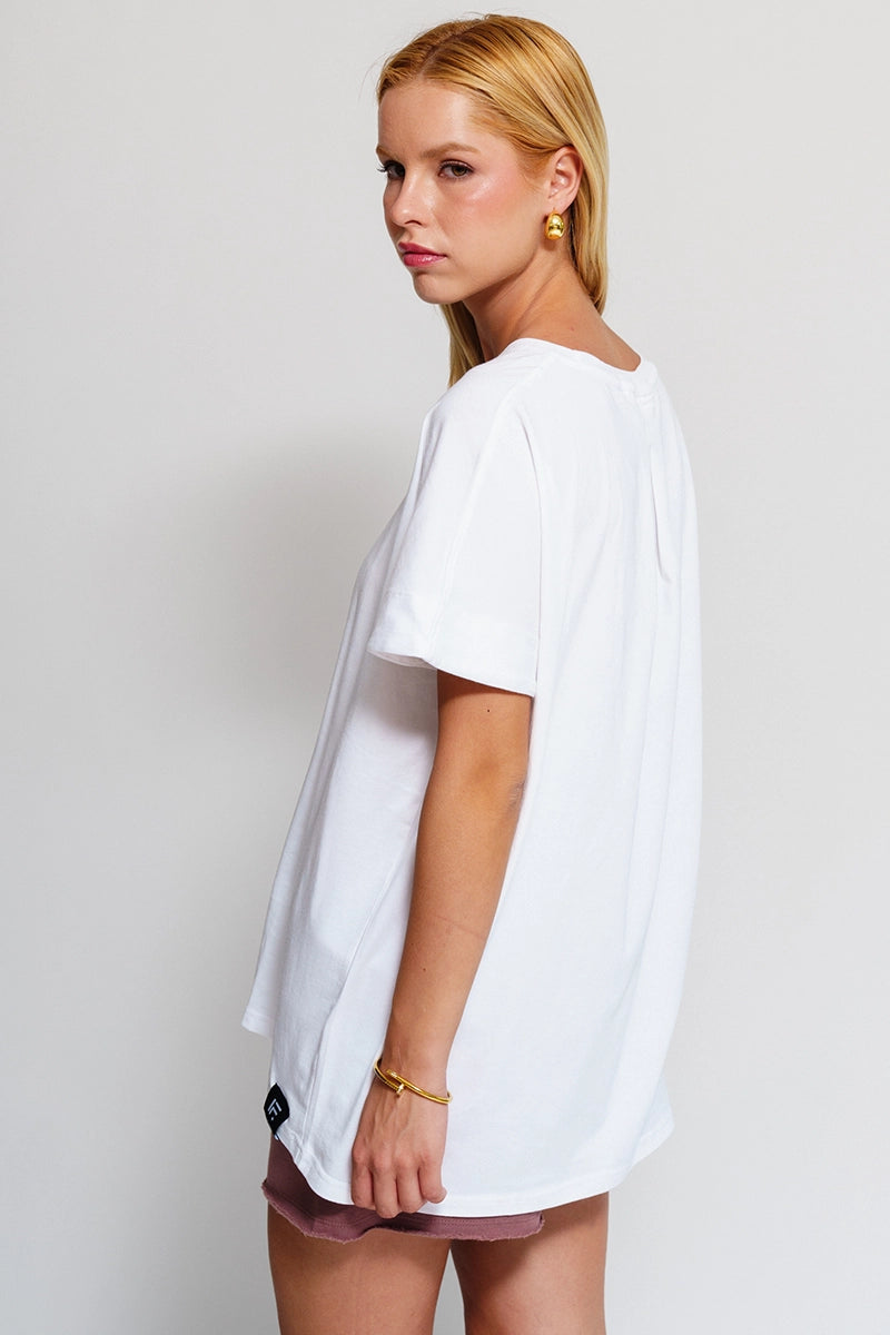 Poleras mujer Blanco - Supima Tee-White | La Forza Athletica