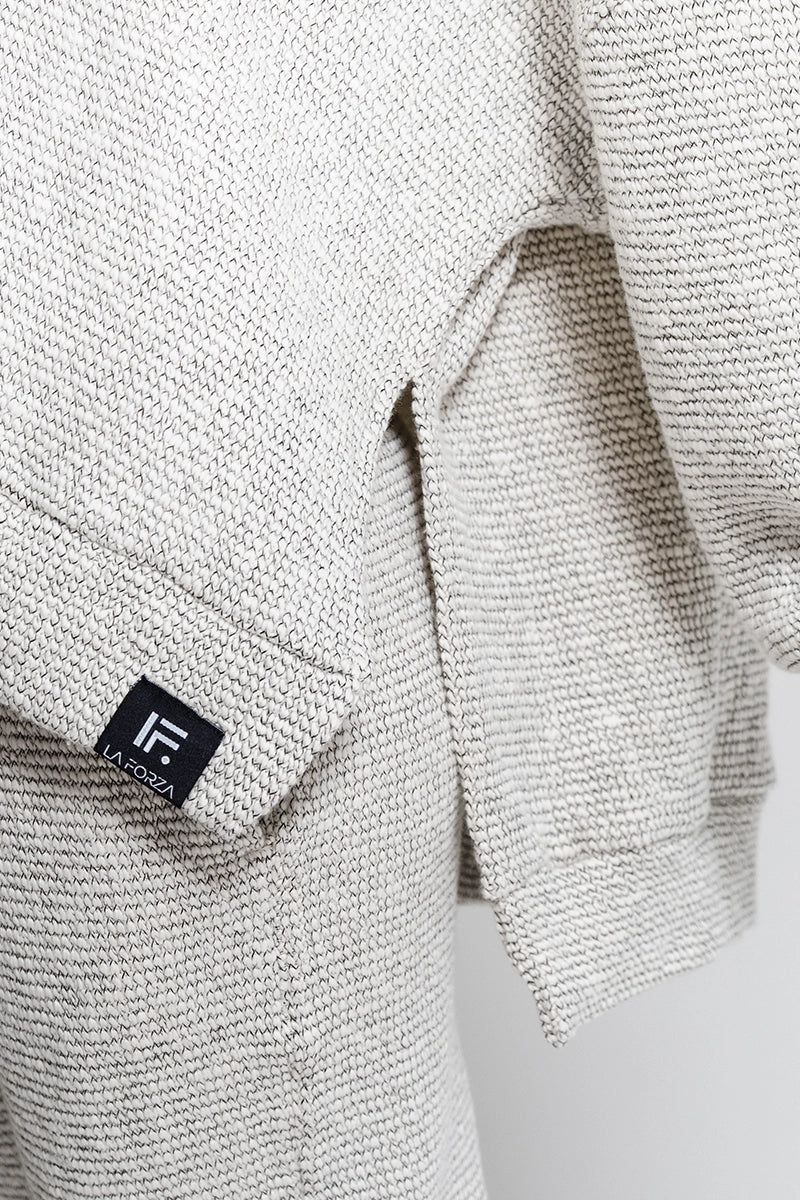Playa Lounge Henley-White & Black