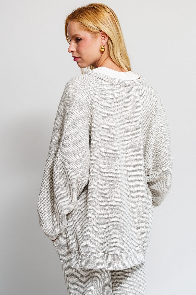 Playa Lounge Henley-White & Black