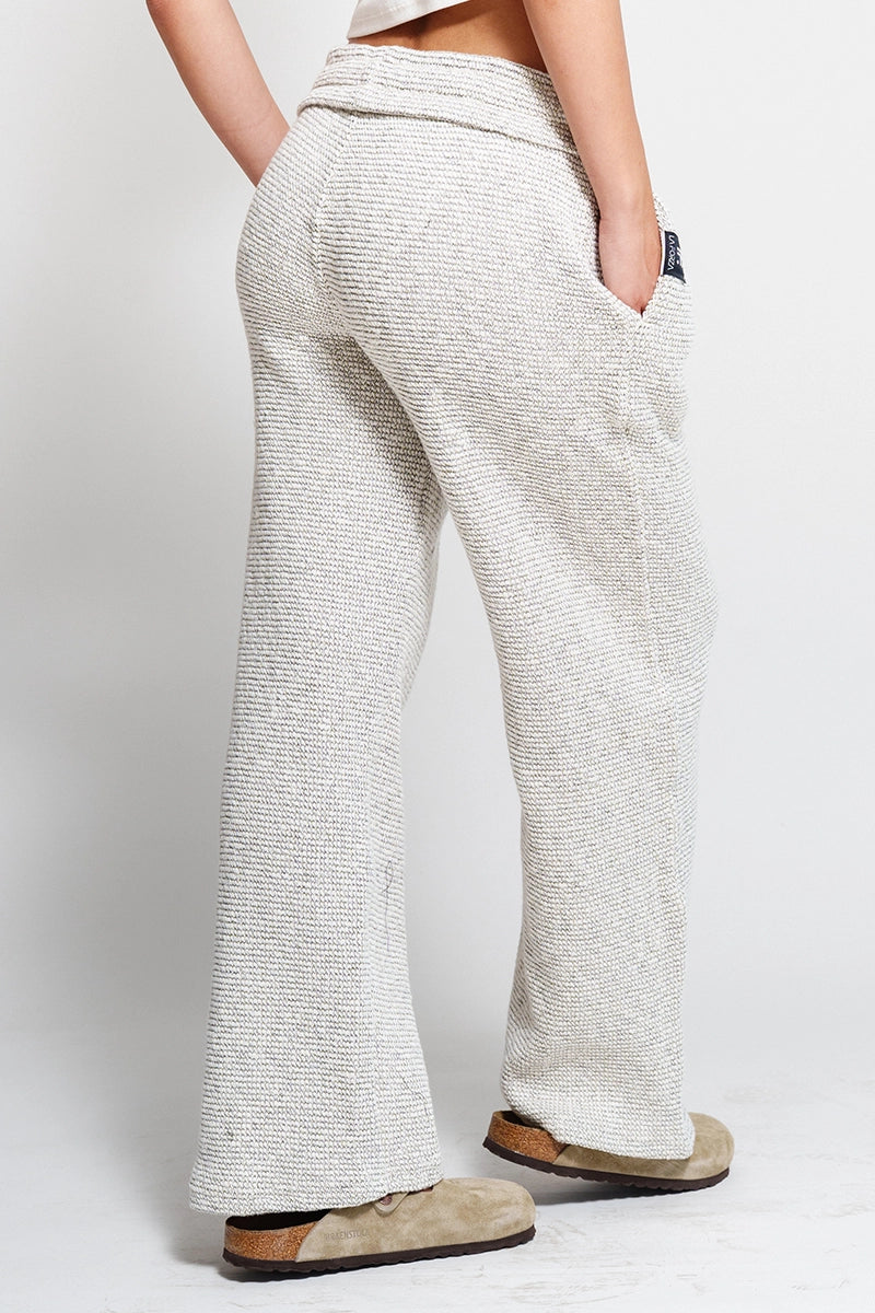 Playa Lounge Pant-White & Black
