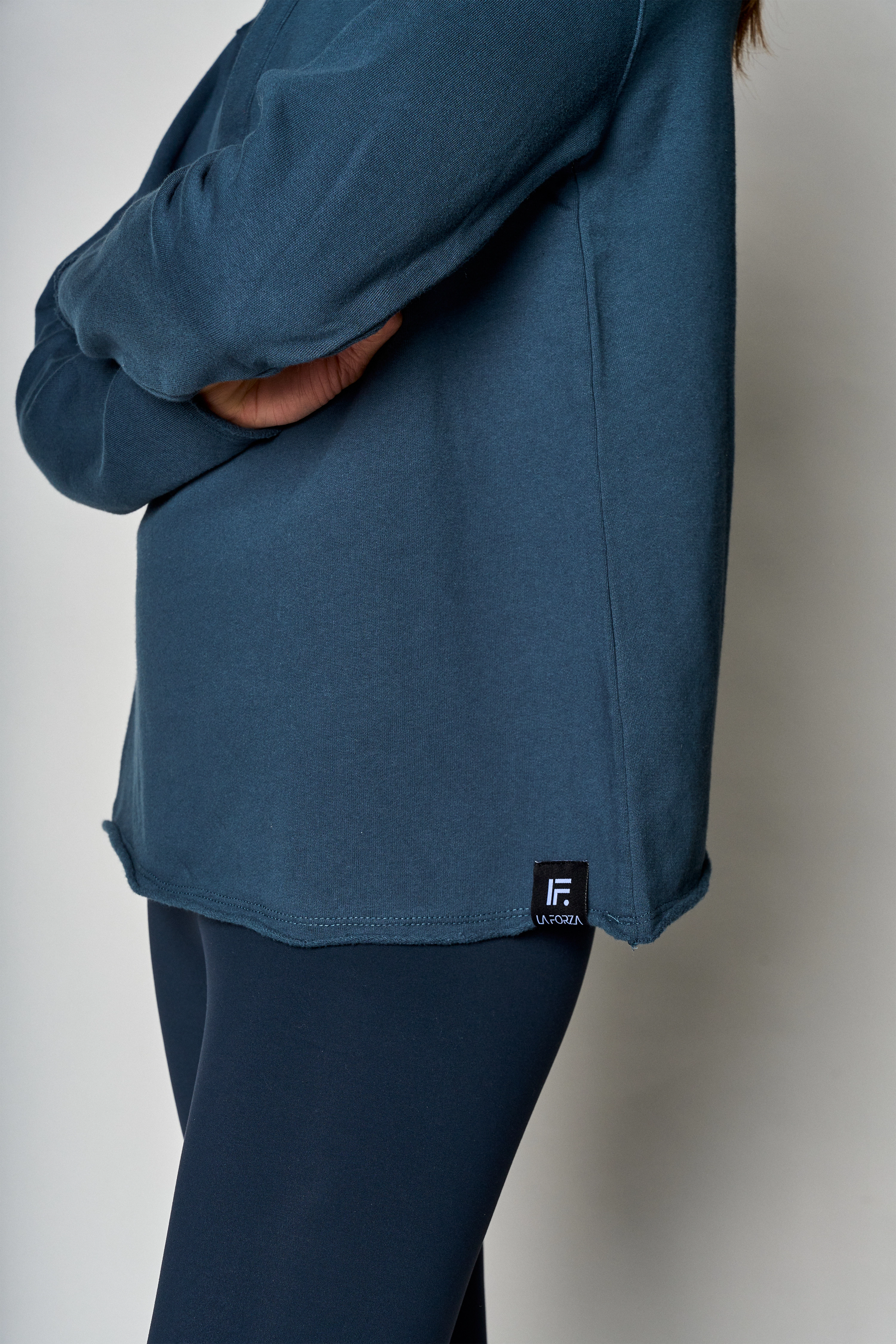 Polo Sweatshirt-Navy