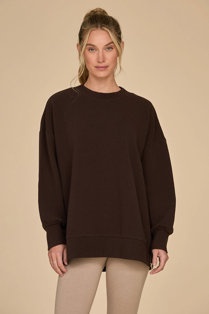 Polerones mujer - Reform Pullover-Espresso | La Forza Athletica