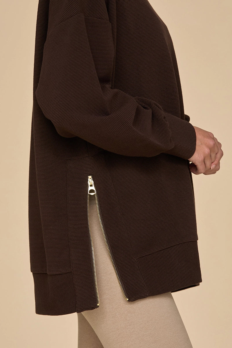 Polerones mujer - Reform Pullover-Espresso | La Forza Athletica