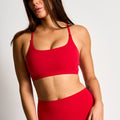 Naked Feel Twist Bra-Red