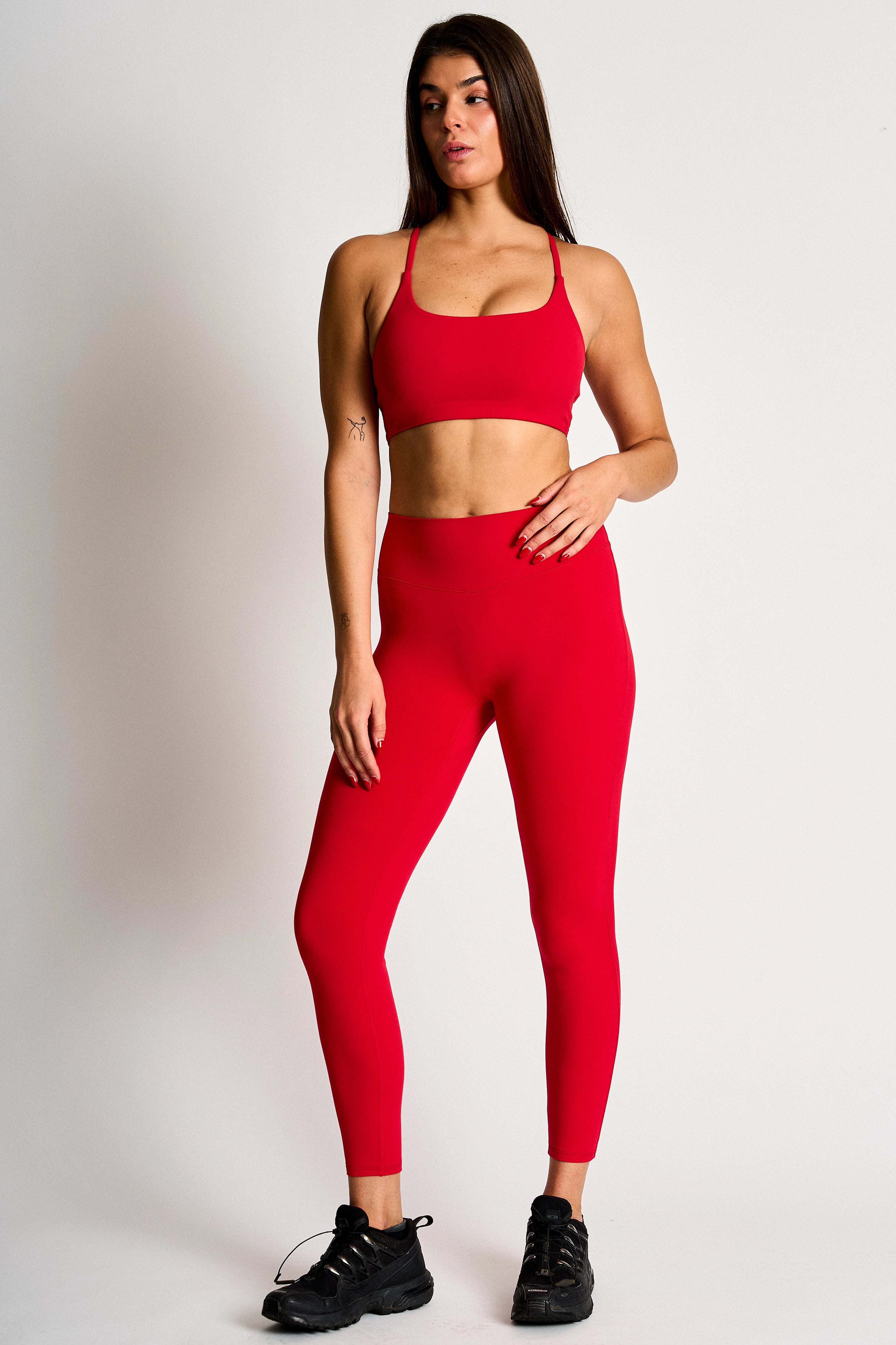 Naked Feel Twist Bra-Red