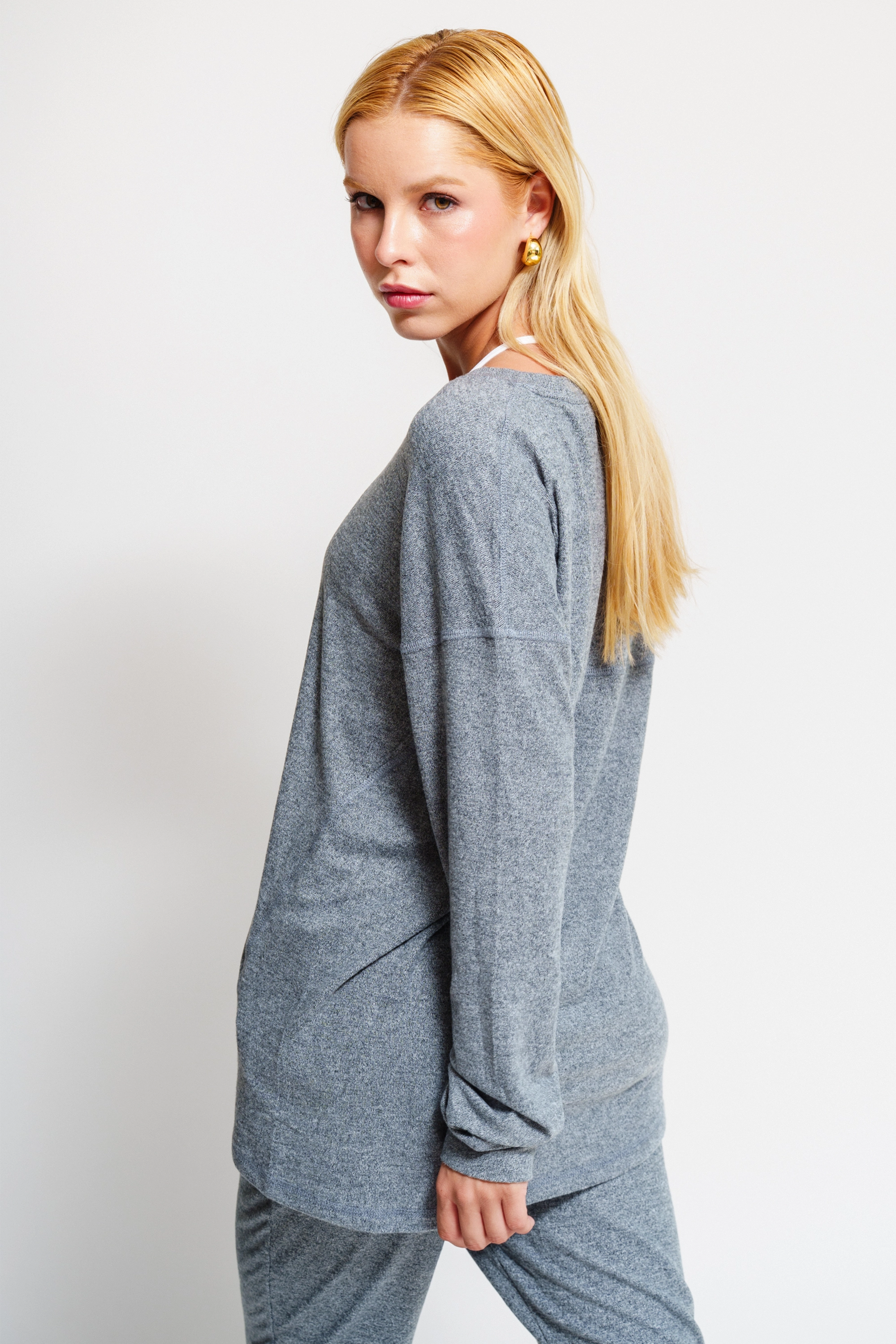 Poleras mujer Gris - La Forza Athletica Polera Mujer Solana Soft Top - Gris | La Forza Athletica