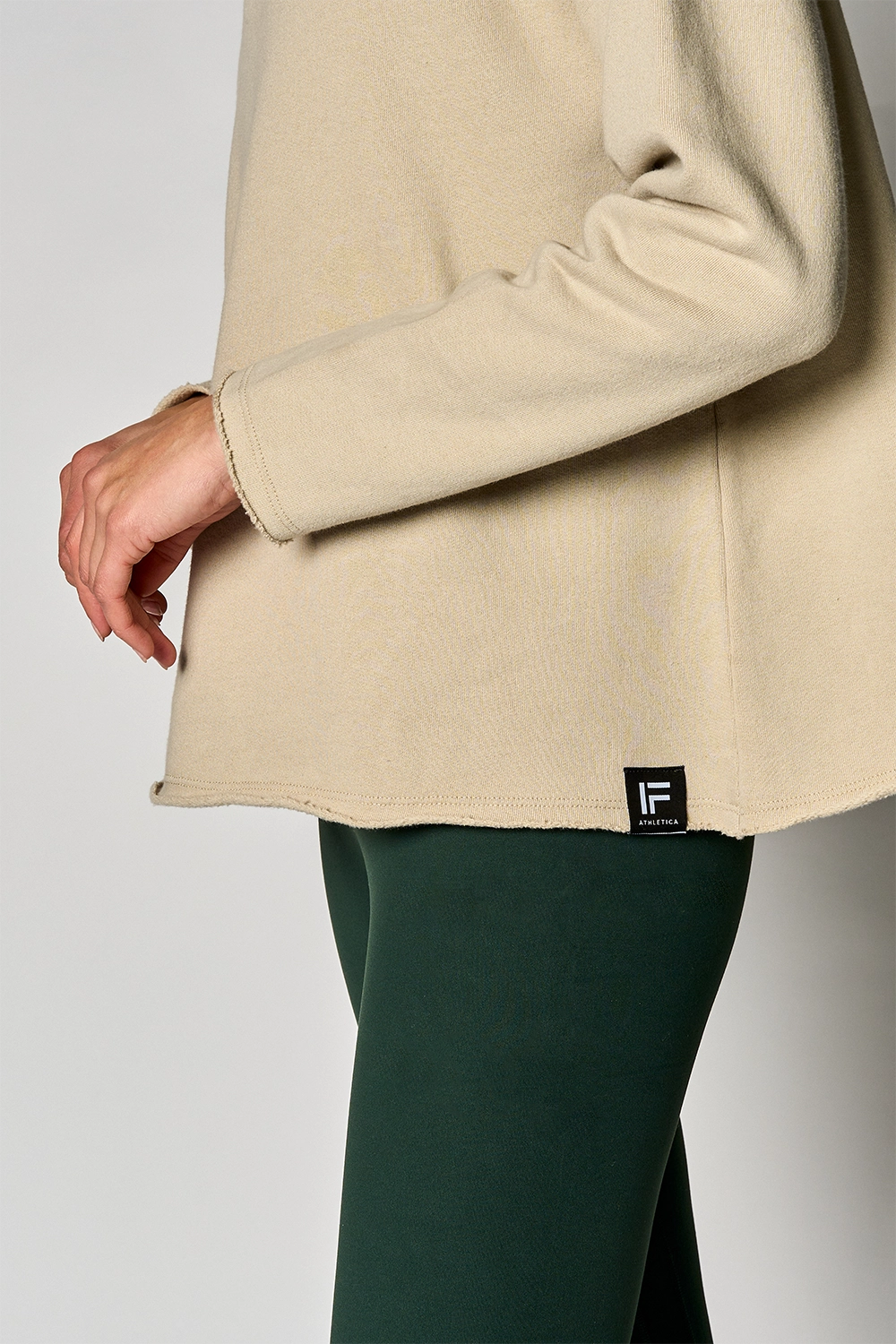 Polo Sweatshirt-Beige