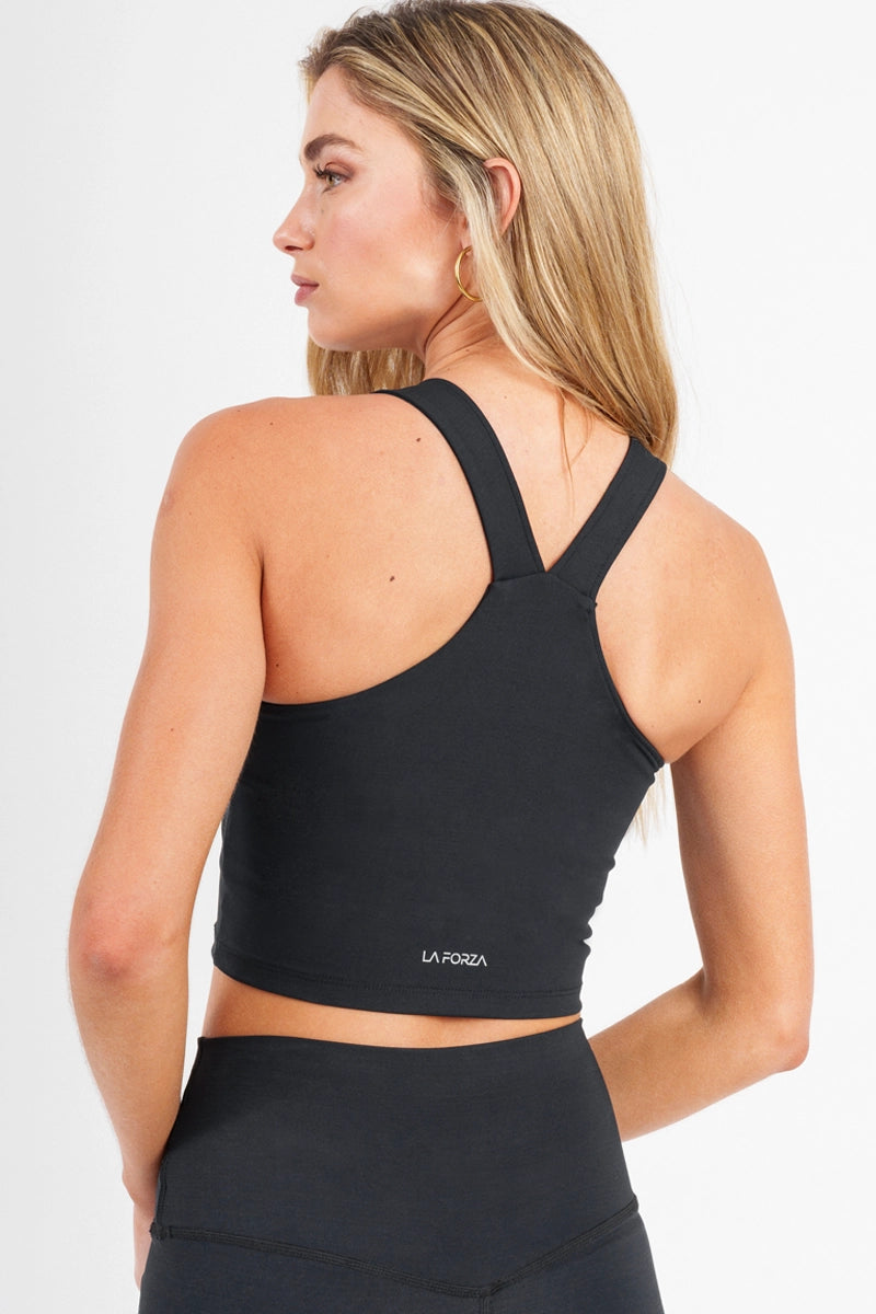 Peto Deportivo mujer Negro - Go!Tank Bra -Negro | La Forza Athletica