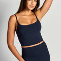 Naked Feel Tank Bra-Blue Stone