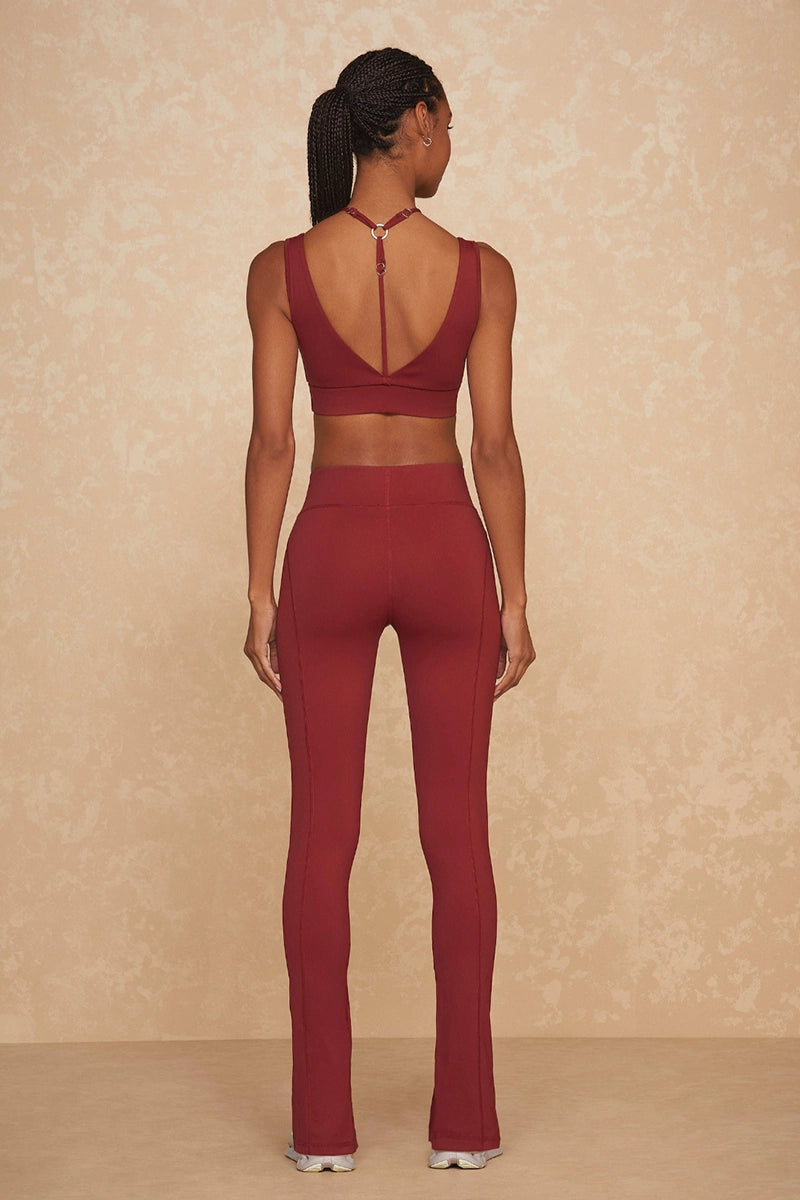 Leggings mujer Merlot - Slit Legging -Merlot | La Forza Athletica